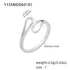Wholesale Women's Light Luxury Geometric Stainless Steel Electroplated Ring And Bracelet Accessories