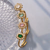 Wholesale Women's Light Luxury Geometric Stainless Steel Electroplated Ring Set