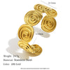 Wholesale Women's Light Luxury Geometric Stainless Steel Electroplated Spiral Bracelet