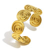 Wholesale Women's Light Luxury Geometric Stainless Steel Electroplated Spiral Bracelet