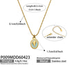Wholesale Women's Light Luxury Geometric Stainless Steel Electroplated Star Conch Necklace Set