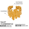 Wholesale Women's Light Luxury Geometric Stainless Steel Goldplated Open Ring Set