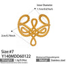 Wholesale Women's Light Luxury Geometric Stainless Steel Goldplated Open Ring Set