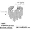 Wholesale Women's Light Luxury Geometric Stainless Steel Goldplated Open Ring Set
