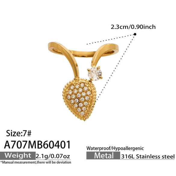 Wholesale Women's Light Luxury Geometric Stainless Steel Jewelry Set With 18K Gold Plated Electroplating