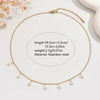 Wholesale Women's Light Luxury Geometric Stainless Steel Pearl Necklace With 18K Gold Plating And Oshaped Chain