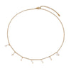Wholesale Women's Light Luxury Geometric Stainless Steel Pearl Necklace With 18K Gold Plating And Oshaped Chain