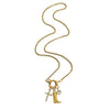 Wholesale Women's Light Luxury Geometric Stainless Steel Polished Plating Cross Boot Pendant Necklace