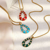 Wholesale Women's Light Luxury Geometric Stainless Steel Vacuum Plated Pendant Necklace