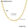 Wholesale Women's Light Luxury Geometric 316L Stainless Steel Zircon Electroplated Clavicle Stacked Necklace