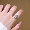 Wholesale Women's Light Luxury Geometric Star Gold Plated Copper Electroplated Opening Adjustable Ring