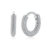 Wholesale Women's Light Luxury Geometric 925 Sterling Silver Earrings With Electroplating Design