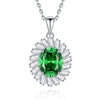 Wholesale Women's Light Luxury Geometric 925 Sterling Silver Emerald Cut Pendant Necklace With Cross Chain
