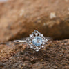Wholesale Women's Light Luxury Geometric 925 Sterling Silver Ring Set With Gems