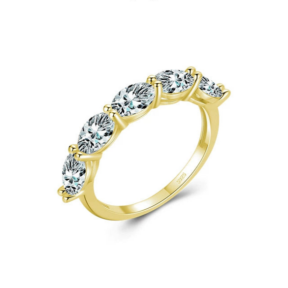Wholesale Women's Light Luxury Geometric 925 Sterling Silver Ring