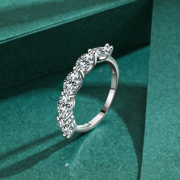 Wholesale Women's Light Luxury Geometric 925 Sterling Silver Ring