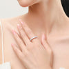 Wholesale Women's Light Luxury Geometric 925 Sterling Silver Ring