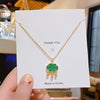 Wholesale Women's Light Luxury Geometric Titanium Steel And Copper Pendant Necklace With Electroplating And Cross Chain
