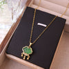 Wholesale Women's Light Luxury Geometric Titanium Steel And Copper Pendant Necklace With Electroplating And Cross Chain