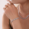 Wholesale Women's Light Luxury Geometric Titanium Steel Electroplated Diamond Bracelet