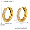 Wholesale Women's Light Luxury Geometric Titanium Steel Stainless Steel Electroplated Ferris Wheel Circle Earrings