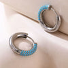 Wholesale Women's Light Luxury Geometric Titanium Steel Stainless Steel Electroplated Ferris Wheel Circle Earrings