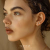 Wholesale Women's Light Luxury Geometric Triangle Zirconium Earrings 925 Sterling Silver