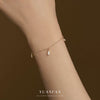 Wholesale Women's Light Luxury Geometric Water Drop S925 Sterling Silver Bracelet With Zirconia