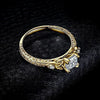 Wholesale Women's Light Luxury Geometric Zircon Copper Ring Jewelry