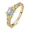 Wholesale Women's Light Luxury Geometric Zircon Copper Ring Jewelry