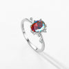 Wholesale Women's Light Luxury Geometric Zircon Inlaid S925 Sterling Silver Ring