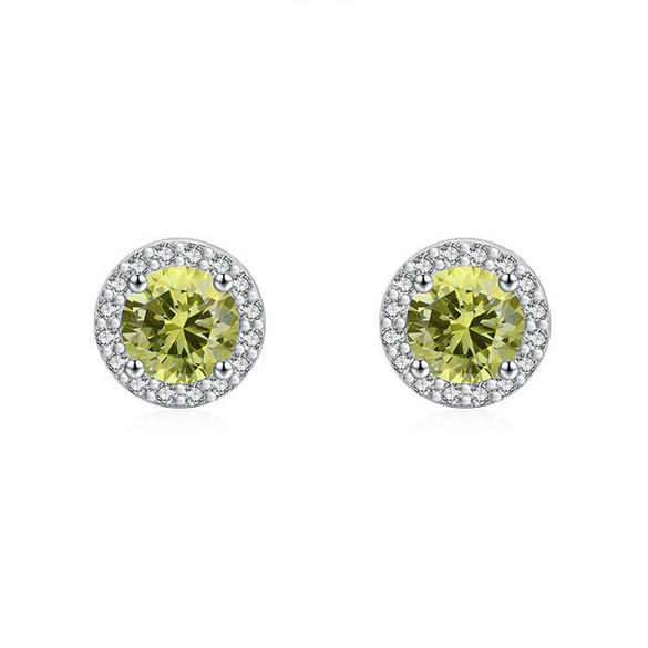 Wholesale Women's Light Luxury Geometric Zircon Inlaid 925 Sterling Silver Earrings