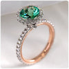 Wholesale Women's Light Luxury Geometric Zircon Microinlaid Copper Silver Plated Ring