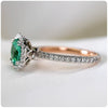 Wholesale Women's Light Luxury Geometric Zircon Microinlaid Copper Silver Plated Ring