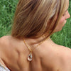 Wholesale Women's Light Luxury Geometric Zircon Pendant Stainless Steel Electroplated Tassel Clavicle Necklace