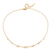 Wholesale Women's Light Luxury Geometric Zircon Stainless Steel Electroplated Necklace