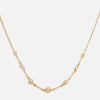Wholesale Women's Light Luxury Geometric Zircon Stainless Steel Electroplated Necklace