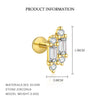 Wholesale Women's Light Luxury Geometric Zircon Tassel Earrings S925 Sterling Silver
