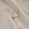 Wholesale Women's Light Luxury Golden Butterfly Ring Copper Electroplated Design