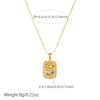 Wholesale Women's Light Luxury Goldplated Stainless Steel Flower Pattern Bamboo Chain Necklace