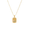 Wholesale Women's Light Luxury Goldplated Stainless Steel Flower Pattern Bamboo Chain Necklace
