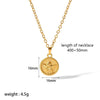 Wholesale Women's Light Luxury Heart Pendant Stainless Steel Clavicle Chain With Geometric Pattern And Electroplating Handmade Necklace