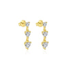 Wholesale Women's Light Luxury Heart Shape 925 Sterling Silver Earrings With Zirconia