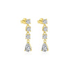 Wholesale Women's Light Luxury Heart Shape 925 Sterling Silver Earrings With Zirconia