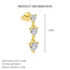 Wholesale Women's Light Luxury Heart Shape 925 Sterling Silver Earrings With Zirconia