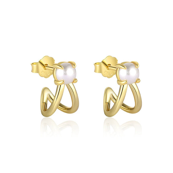 Wholesale Women's Light Luxury Heart Shape 925 Sterling Silver Earrings With Zirconia