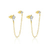 Wholesale Women's Light Luxury Heart Shape 925 Sterling Silver Earrings With Zirconia