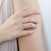 Wholesale Women's Light Luxury Heartshaped Zircon 925 Sterling Silver Ring With Seiko Design