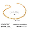 Wholesale Women's Light Luxury High End Jewelry Titanium Steel And Stainless Steel Geometric Necklace With Electroplating