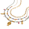 Wholesale Women's Light Luxury High End Jewelry Titanium Steel And Stainless Steel Geometric Necklace With Electroplating